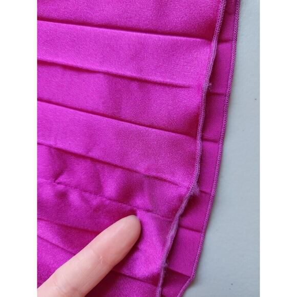 NWD L'IDEE Renaissance Halter Split Pleated Gown Maxi Dress US 10 Purple #9K503 - Picture 8 of 16